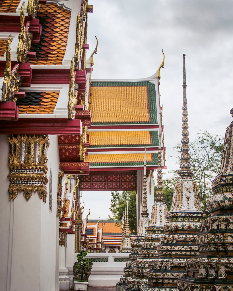 Rooftops of Wat Pho in Bangkok
