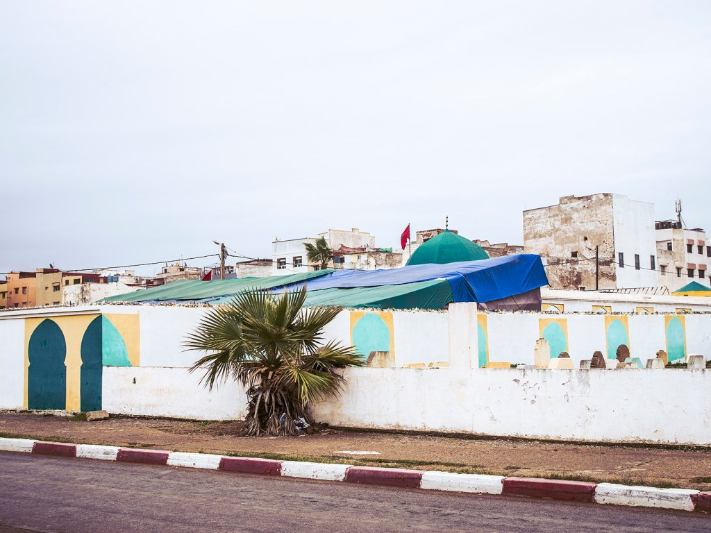 Street art outside Sidi Bin Achir Cemetery.