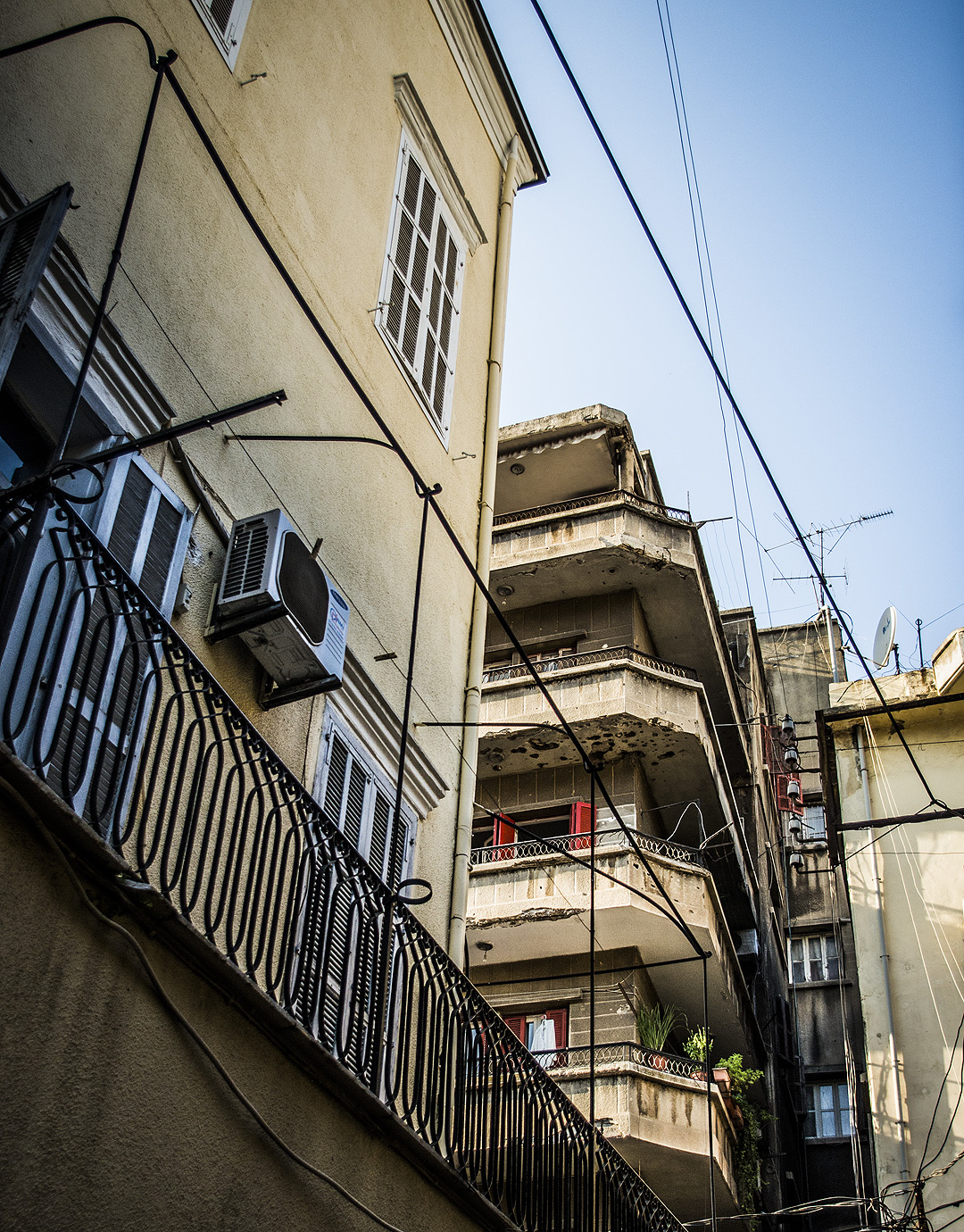 Apartment blocks off Rue Gouraud in Beirut.