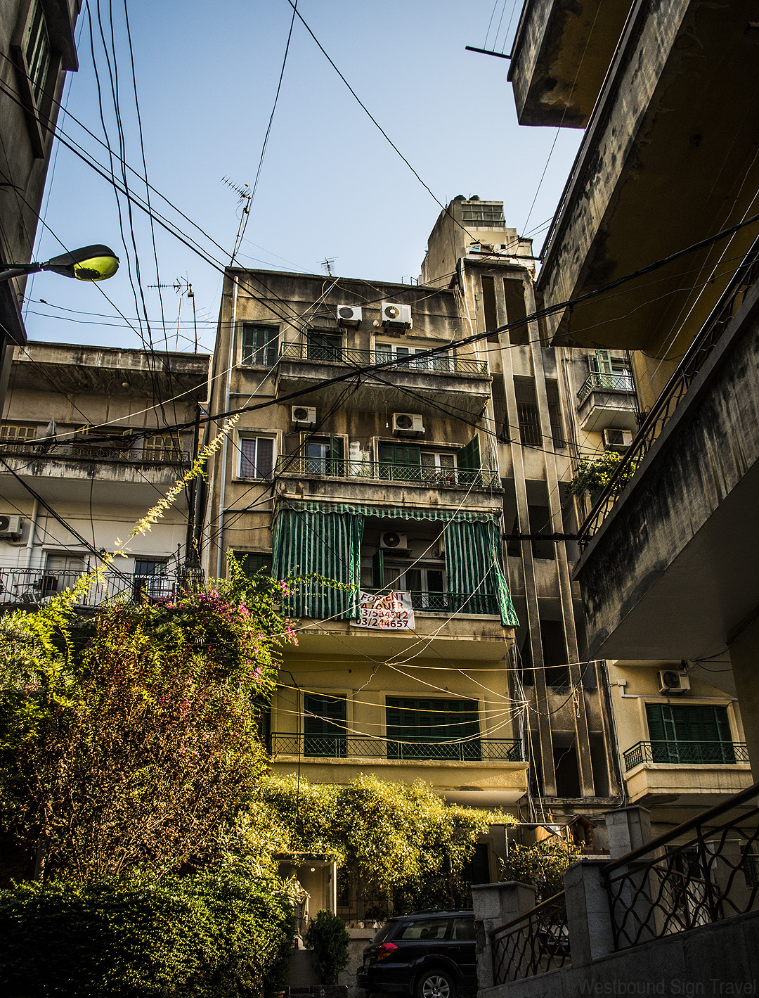 An apartment block off Rue Gouraud in Beirut.