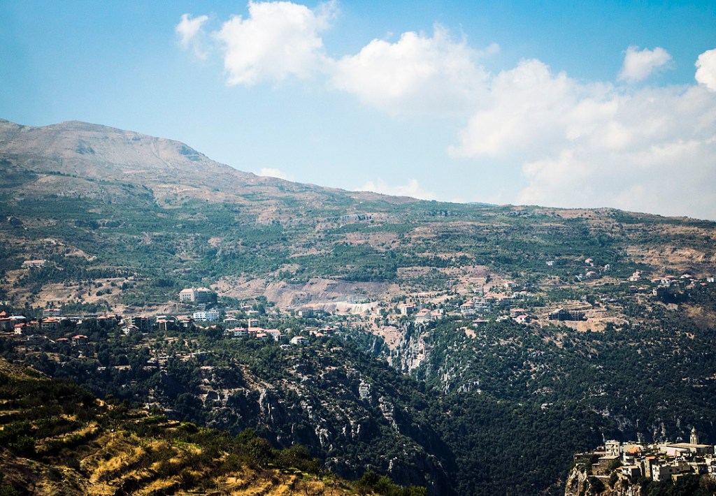 Valleys in northern Lebanon.