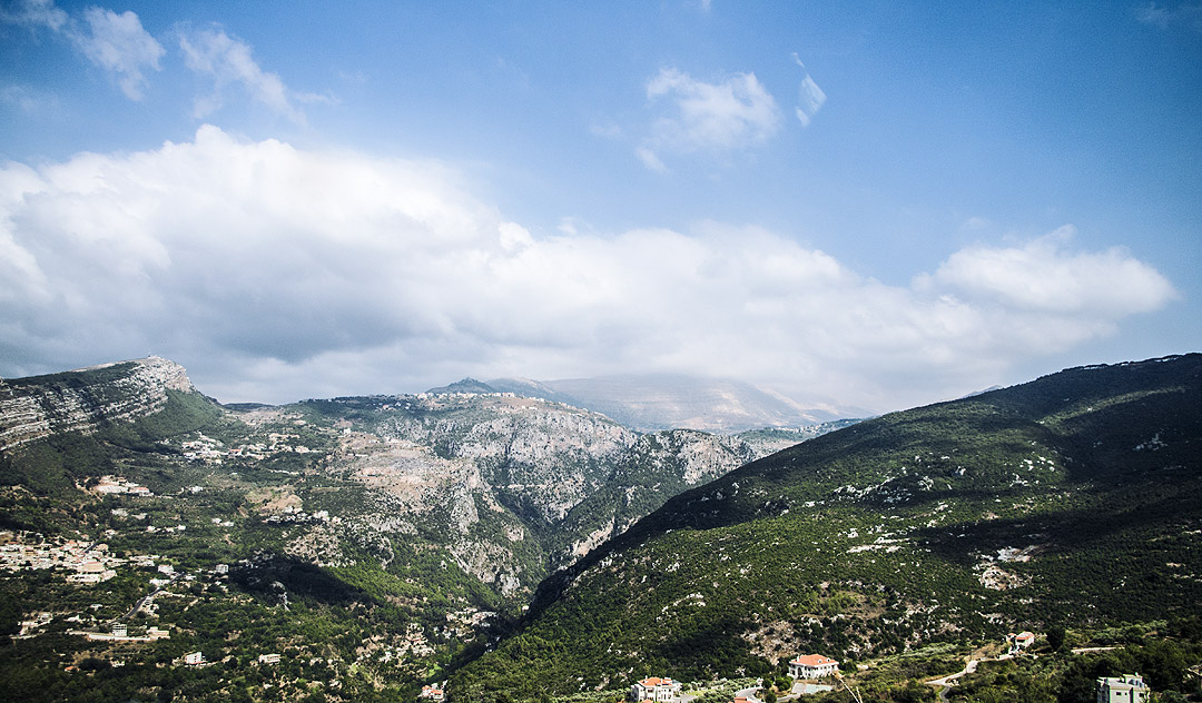 Valleys in northern Lebanon.