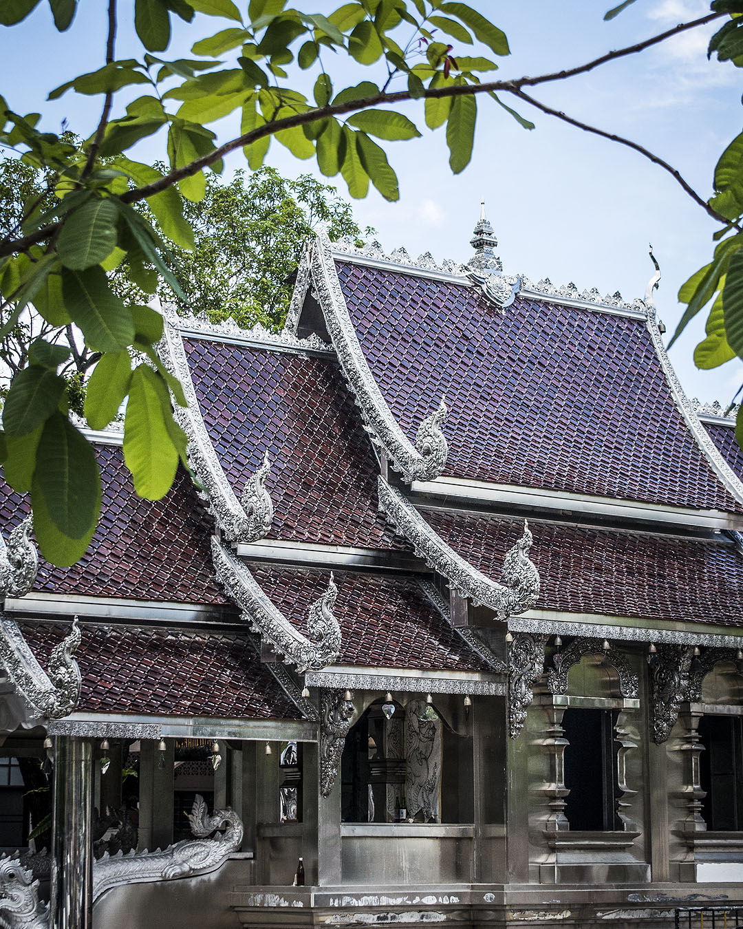 The silver pavilion at Wat Muen San.