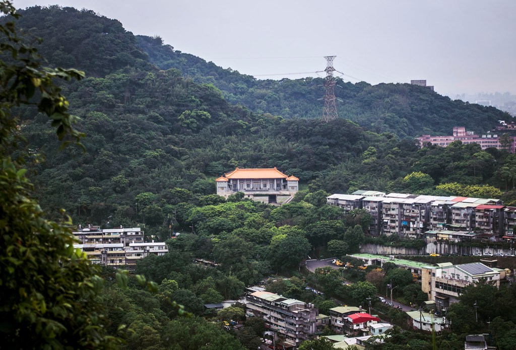 A temple in the green hills around Taipei.